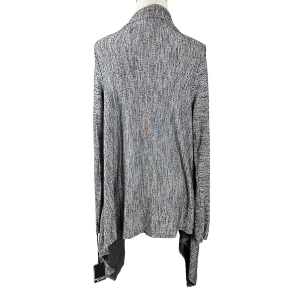 Revolve Michael Lauren Moshi Waterfall Cardigan Heather Charcoal Grey Large NWT - Picture 7 of 8